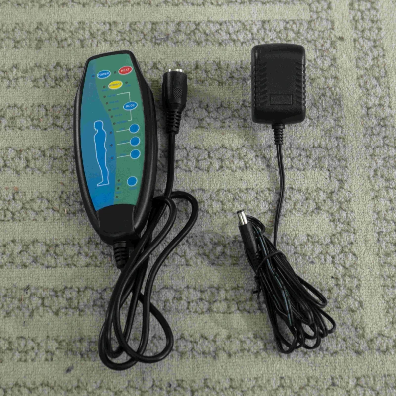 PU Massage Chair with Ottoman Foot Stool, Heating Points, Ergonomic Backrest, Base Adjustable Swivel Lounger Chair, 79x79x106 cm, Black