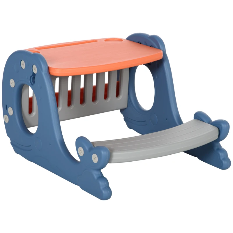 HOMCOM Bureau pupitre pour Enfants 2 Faces avec Tableau Blanc - Table à Dessin - dès 1 ans dim. 65L x 53l x 41H cm