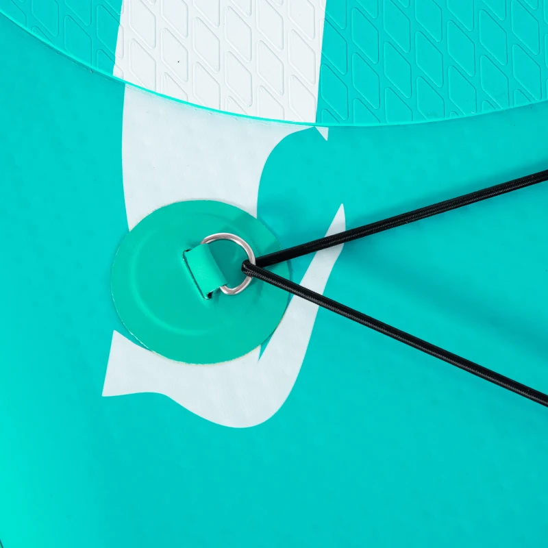 Outsunny Tabla de Paddle Surf Hinchable 300x76x15 cm Tabla de Stand Up Paddling Inflable con Remo Ajustable Aletas Cubierta Antideslizante Bomba y Bolsa de Transporte Azul