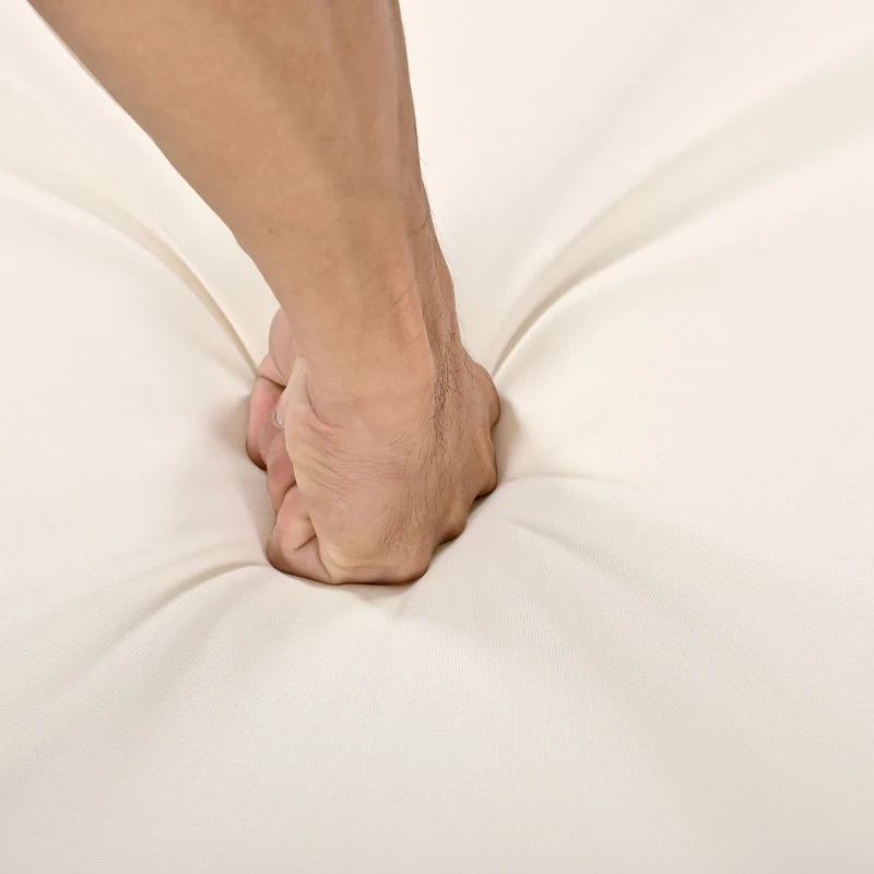 Gartenlounge-Set, Rattanzelt, geeignet für 2-4 Personen, inklusive graues Rattan, beiger Türvorhang, Sitzkissen mit Reißverschluss, Beige