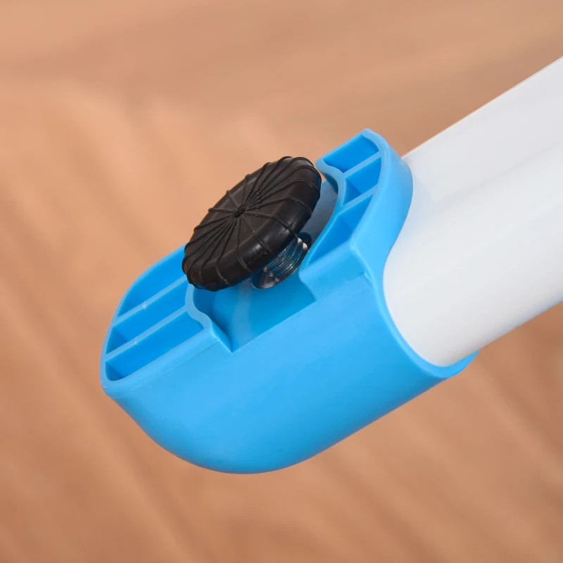 HOMCOM Conjunto de Secretária e Cadeira para Crianças com Altura Ajustável Lâmpada LED 80x49,5x80-105 cm e 36x34x60-73 cm Azul