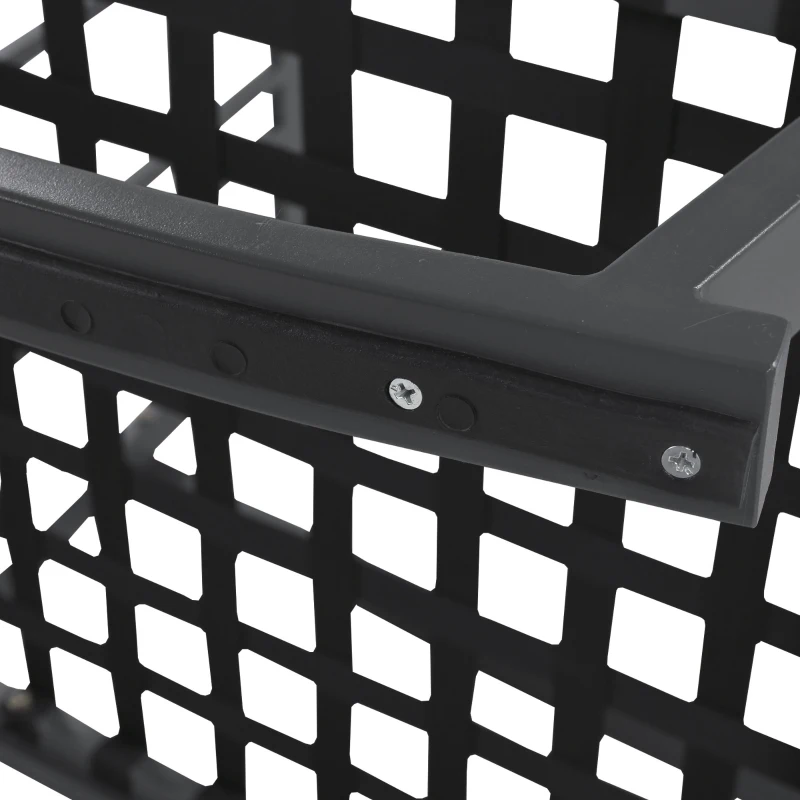 Set da giardino 3 pezzi con 2 sedie a dondolo e tavolino in vetro temperato, design ergonomico, Grigio