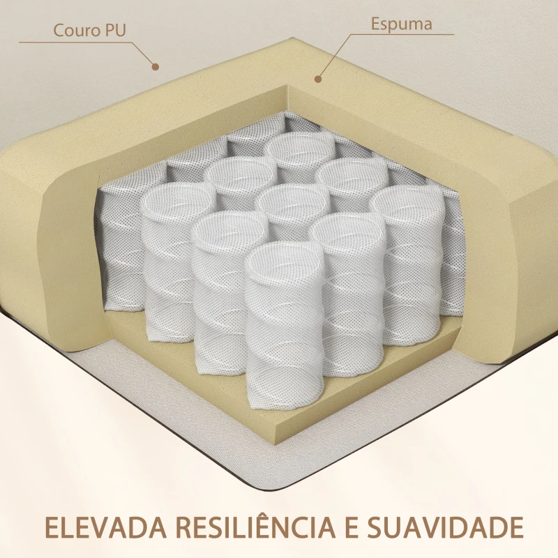 HOMCOM Poltrona de Massagem Reclinável com 2 Zonas de Massagem 8 Programas e 5 Níveis de Intensidade 68x88x98 cm Creme