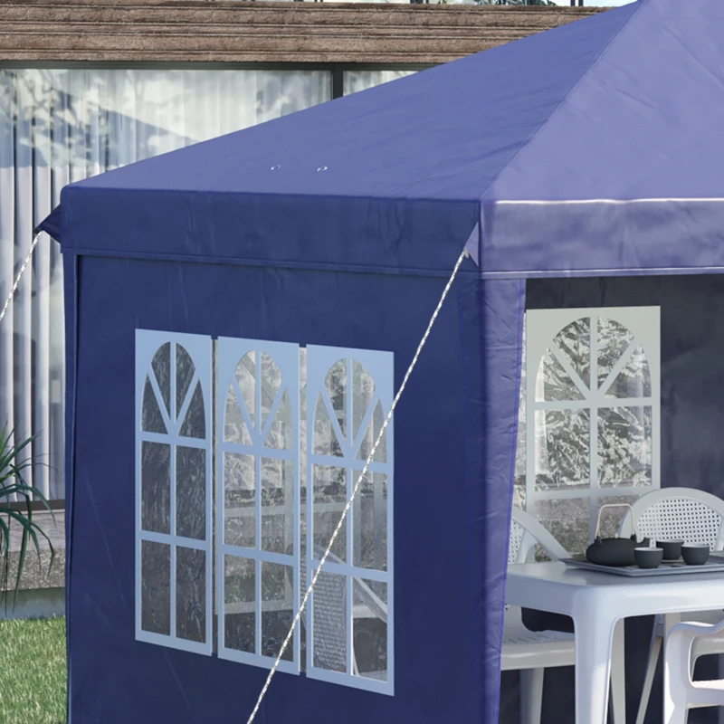 Outsunny Foisor de Gradina 6x3 m Reglabil in Inaltime