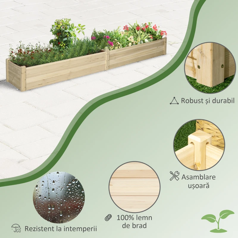 Outsunny Pat pentru Gradina de Legume Inaltat