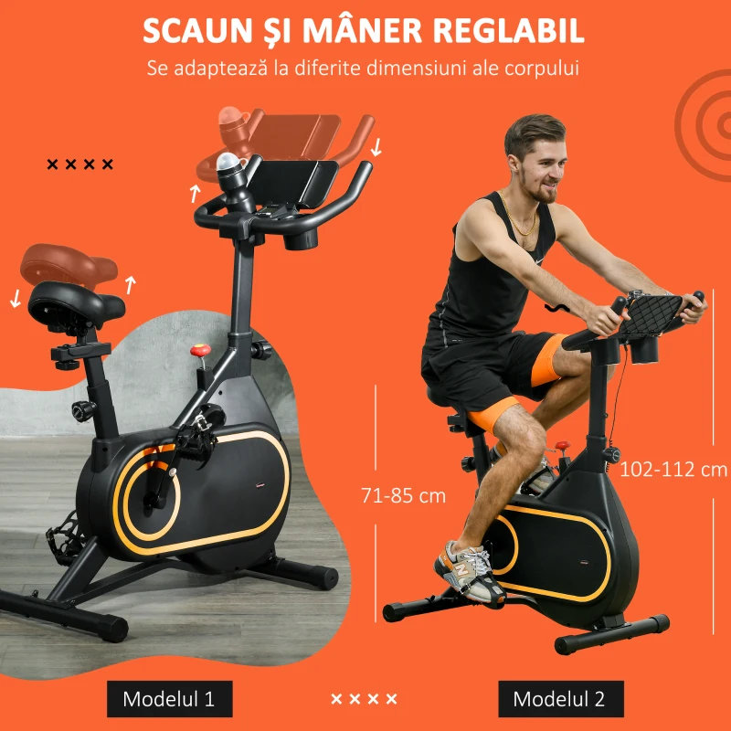 SportNow Bicicleta Magnetica pentru andrenamente indoor cu ecran LCD