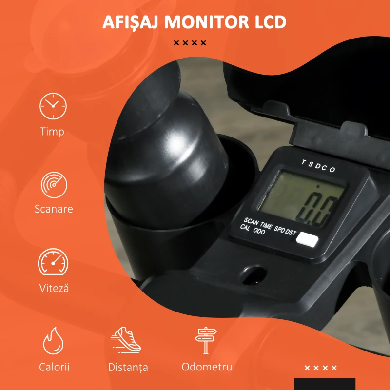 SportNow Bicicleta Magnetica pentru andrenamente indoor cu ecran LCD