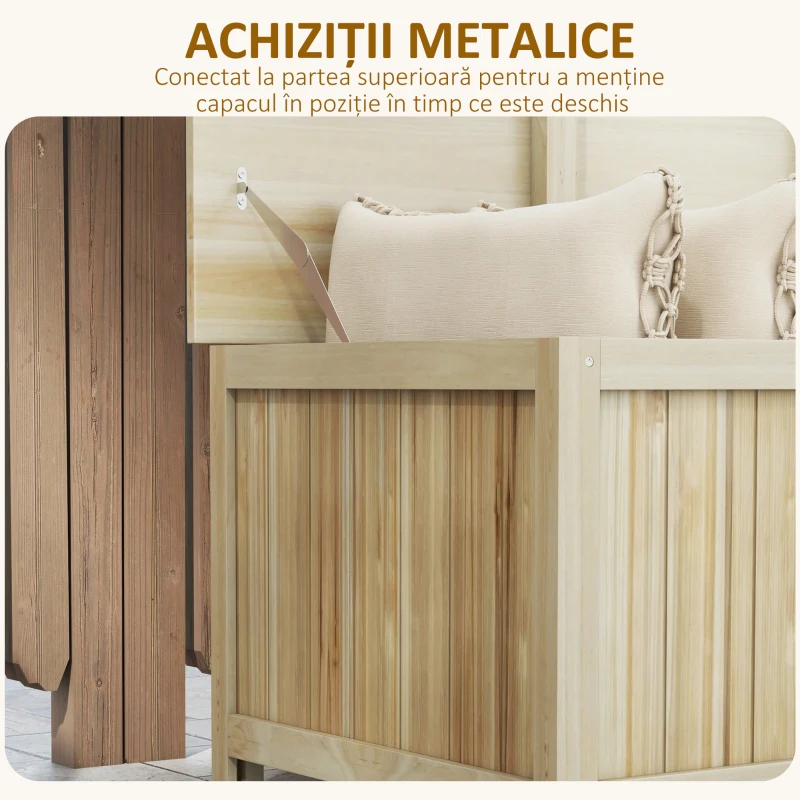 Outsunny Cutie de depozitare 172 de litri pentru exterior