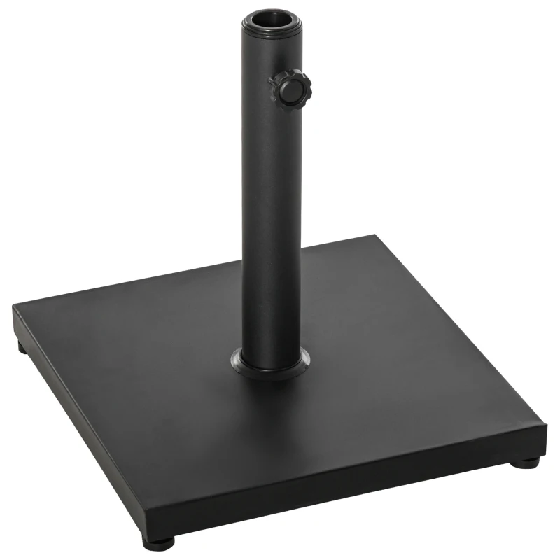 Outsunny Baza Ciment 13,3 kg Negru Finisaj Lucios pentru Umbrela