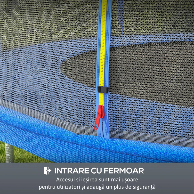 SPORTNOW Plasa de siguranta pentru trambulina 244cm, Albastru