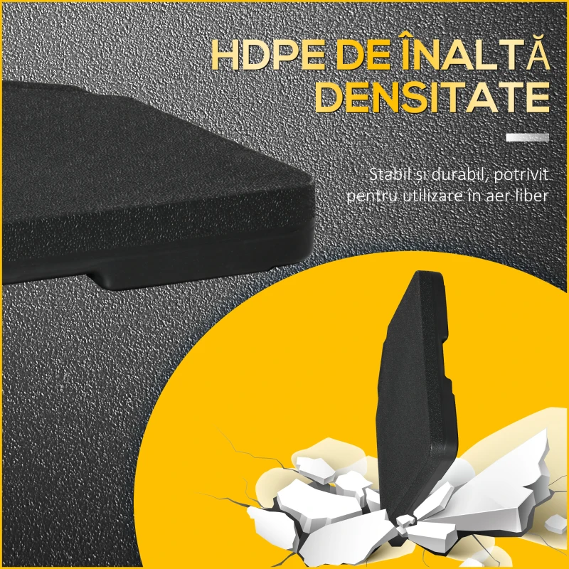 Outsunny Baza pentru Umbrela cu Brat de 4 Piese