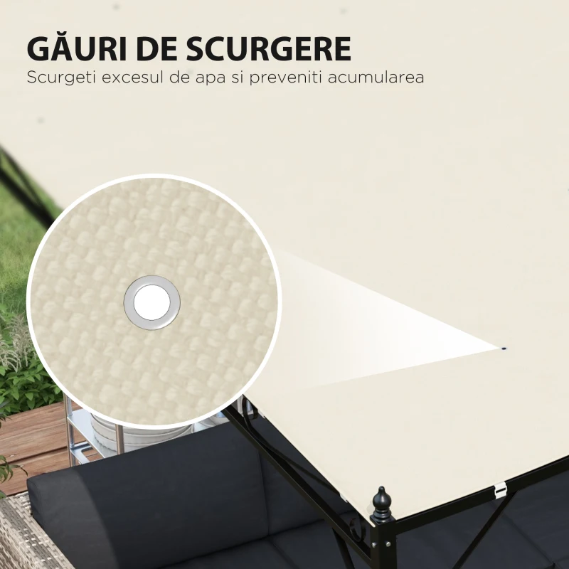 Outsunny Copertina de rezerva pentru pergola 2,5 x 3(m), Bej