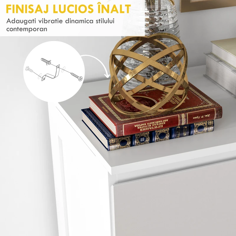 Homcom Comoda Dormitor – Organizator 5 Sertare cu Glisiere(m-6)