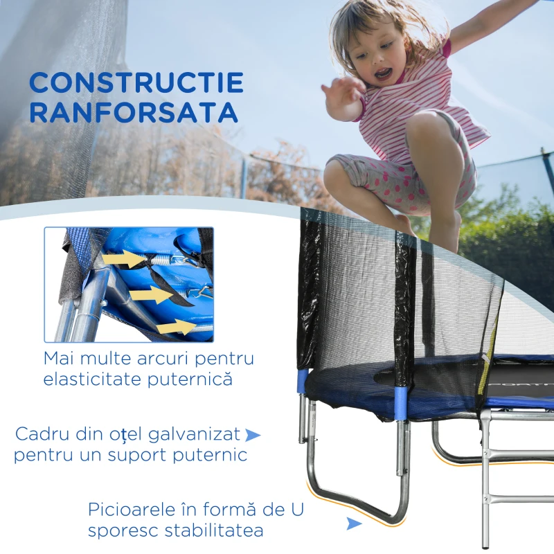 SPORTNOW Trambulina De Exterior Cu Plasa De Siguranta