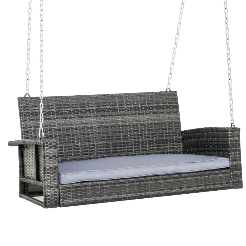 Outsunny hangbank 2-zits 127 cm x 57,5 cm x 60 cm