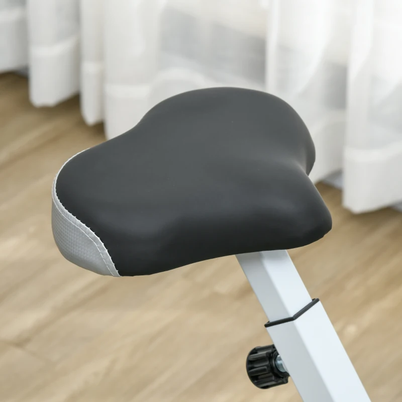 SPORTNOW Bicicletă Magnetică Pliabilă cu 8 Niveluri de Rezistență și Monitor LCD, 97x43x110 cm, Roșu(m-9)
