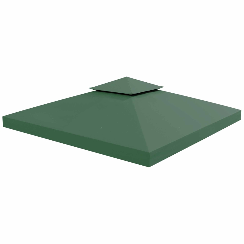 Outsunny Toldo de Substituição 3x3m para Pérgolas Toldo de Substituição de Pérgolas de Jardim Verde