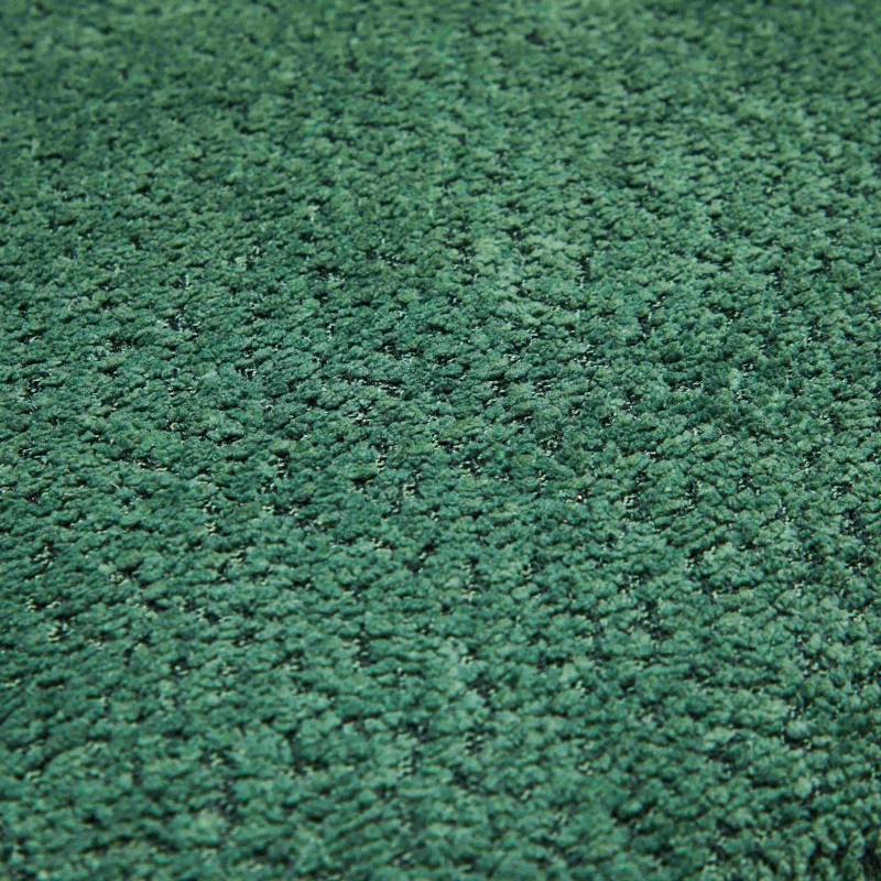 Chaise de Salle à Manger Moderne en tissu de sherpa avec Accoudoirs et Dossier Ergonomique, Pieds en Métal, rembourré Chaises, Vert foncé