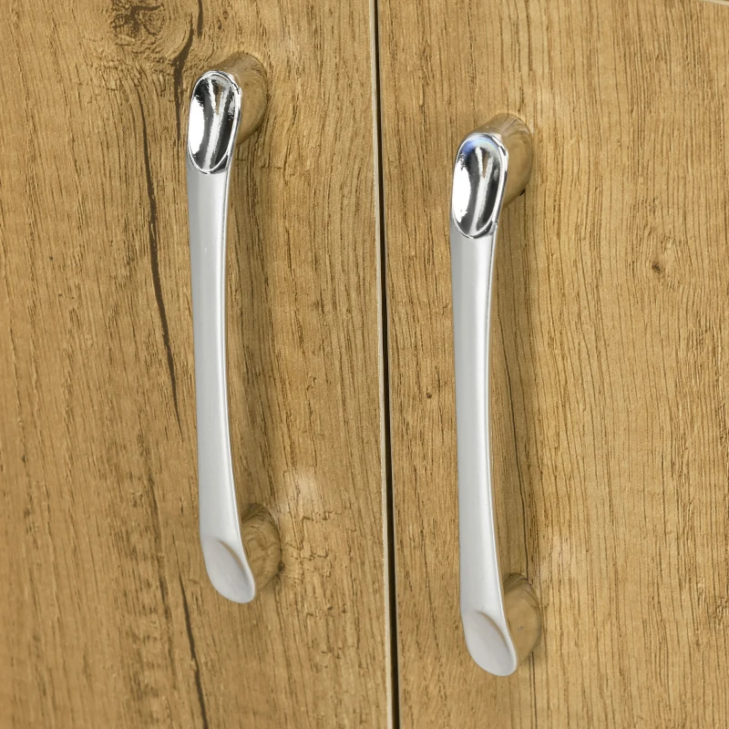 HOMCOM Mobilier de Baie Modern Sub Chiuvetă, Dulăpior Suspendat cu 2 Uși și 2 Rafturi, 60x30x60 cm, Lemn Natural(m-9)