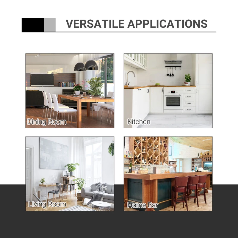 HOMCOM Bar Table Φ60cm Adjustable Height Round Bistro Table w/ Swivel Top Metal Frame Counter Surface Stylish Kitchen Conservatory White