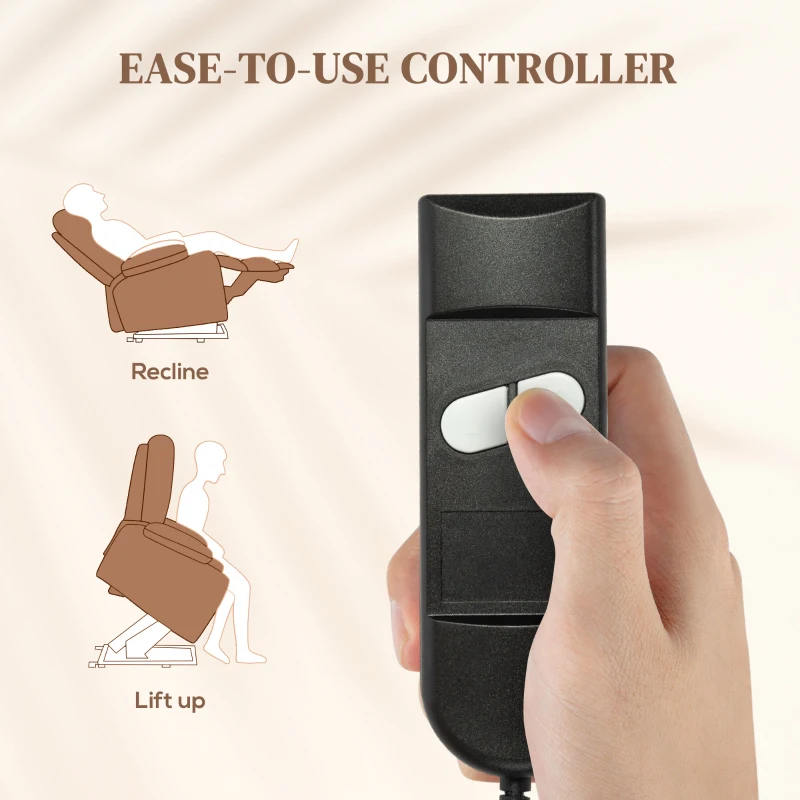 Homcom Fotoliu Electric – Ridicare & Reclinabil 160° cu Telecomanda