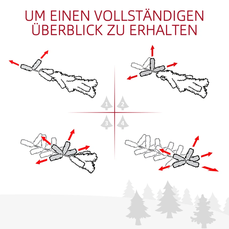 Sztuczny Wianek Świąteczny z Oświetleniem LED od HOMCOM