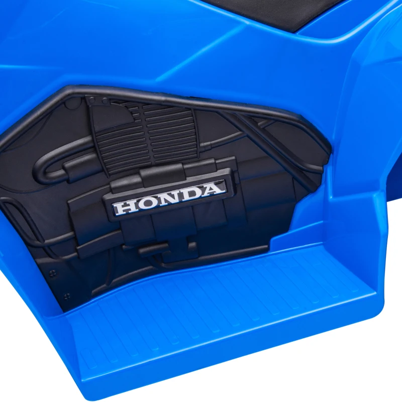 AIYAPLAY Elektryczny Quad dla Dzieci, światło LED, Klakson, Szerokie Opony, Wygodne Siedzenie, Antypoślizgowe Uchwyty, Niebieski