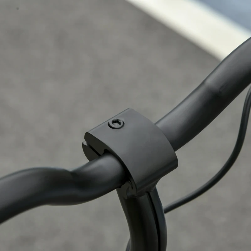 HOMCOM Hulajnoga Elektryczna, Elektryczny Skuter, Zasięg 6 km, dla Dzieci od 6 Lat, Rama Stalowa, Czarno-Biały, 76 x 53 x 95 cm