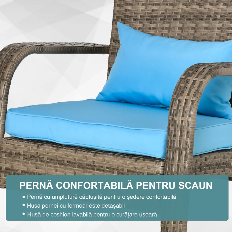 Outsunny Scaun Rachita tip Adirondack pentru Gradina