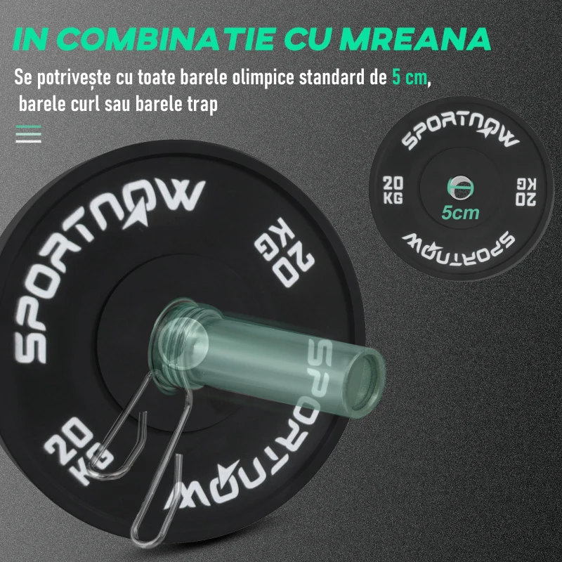 SPORTNOW 2 Placi De Greutati Olimpice De 20 kg