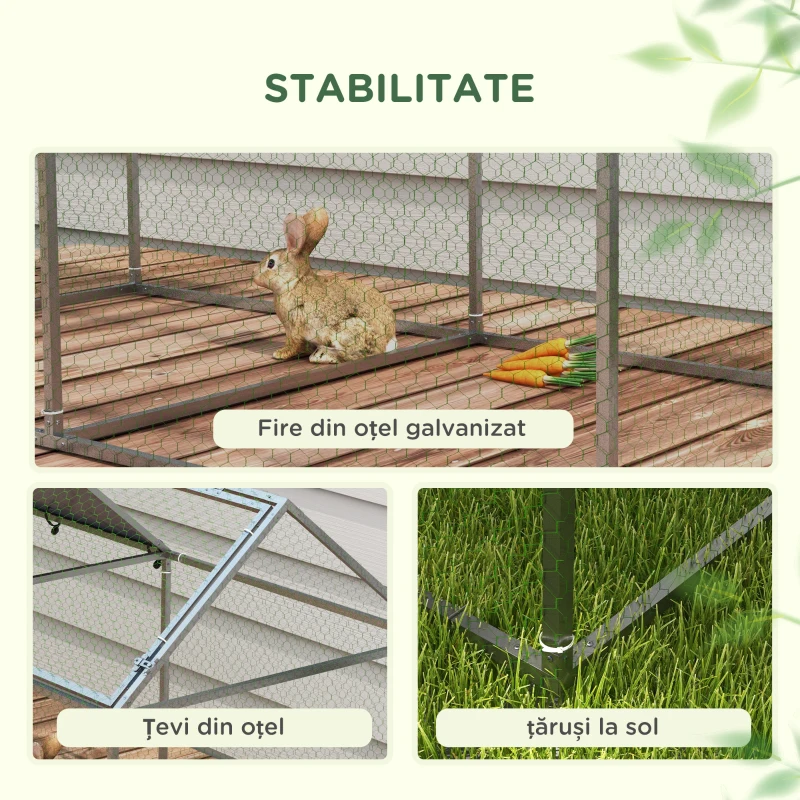 PawHut Cusca Pentru Animale Mici, 2x1m Verde