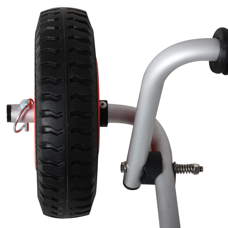 HOMCOM Carrinho de transporte dobrável para caiaque carga 75 kg de alumínio ajuste universal com rodas para barco canoa 57,5x33x24 cm prata