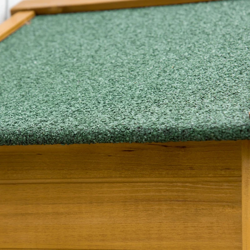 Outsunny Armoire de Jardin Remise pour Outils 79L x 49l x 192H cm 2 Portes 2 étagères Toit bitumé étanche Bois Sapin pré-huilé