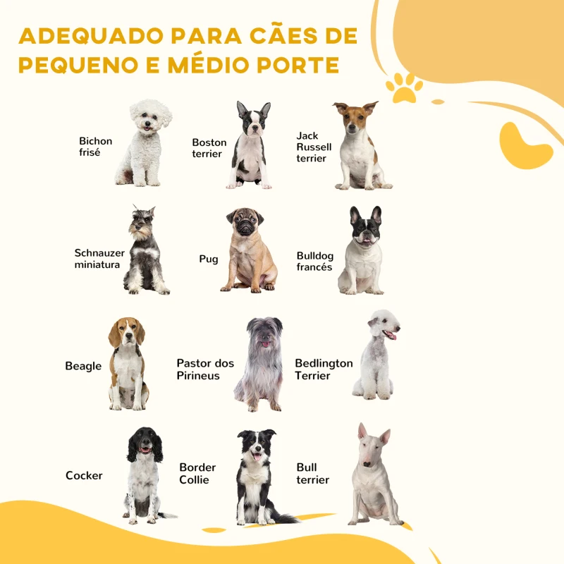 PawHut Barreira para Cães de Madeira Barreira para Animais de Estimação Dobrável de 3 Painéis com 1 Porta e Pés de Apoio 155x35,5x76 cm Marrom Escuro