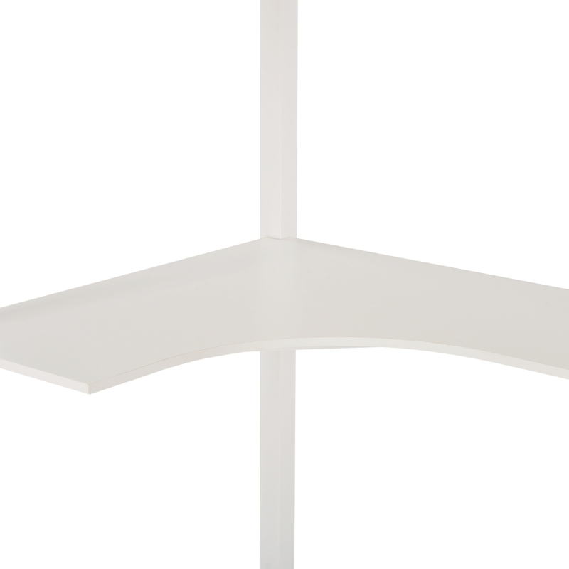 Single 3FT Loft Bed Frame with Desk, High Sleeper Bunk Bed for Children, Solid Pine Wood, 198x97x172 cm, White