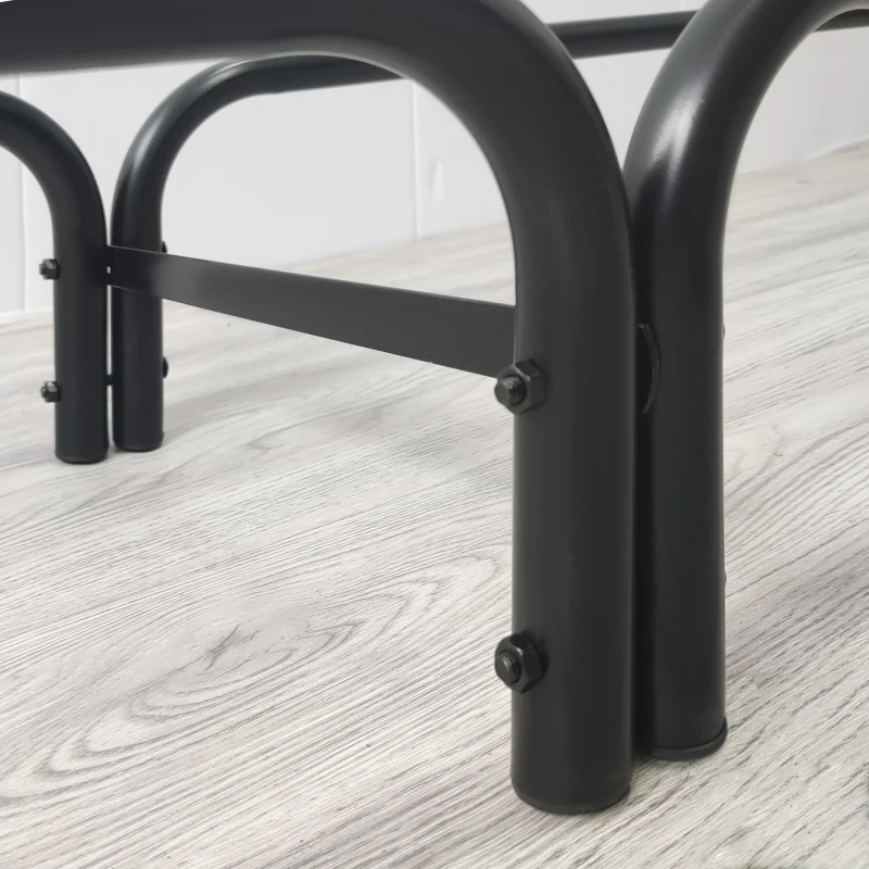 Outsunny Stojak na drewno kominkowe, 0,6 m³, z pokrywą, malowany proszkowo metal, do 200 kg, Czarny/Ciemnozielony