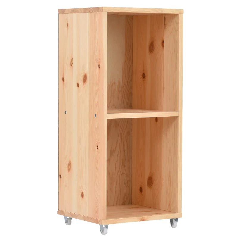 Loft Bed Children Single Sofa Bed Mid Sleeper with Movable Cabinet and Storage, 3FT Bed 200x101x100 cm, White