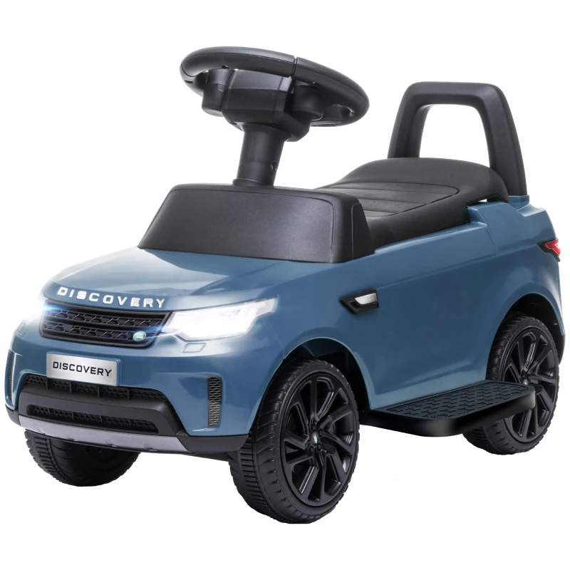 AIYAPLAY 2 in 1 Land Rover Licensed 6V Kids Electric Ride On Car Sliding Car w/ Headlights Music, for 18-60 Months Light Blue
