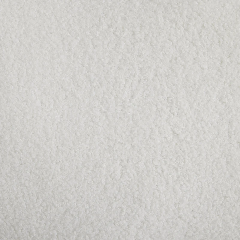 Divano Modulare per Soggiorno in Tessuto Teddy Vellutato, Combinazione Flessibile, Design Moderno, 76x73x76 cm - Poltrone Relax Moderne, Bianco