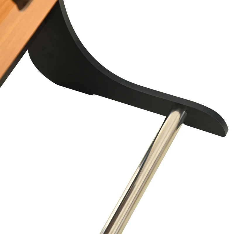 HOMCOM Mesa de Matraquilho Dobrável Matraquilho com 22 Jogadores e 2 Placares para Crianças e Adultos 98x42x62,5 cm Madeira e Preto