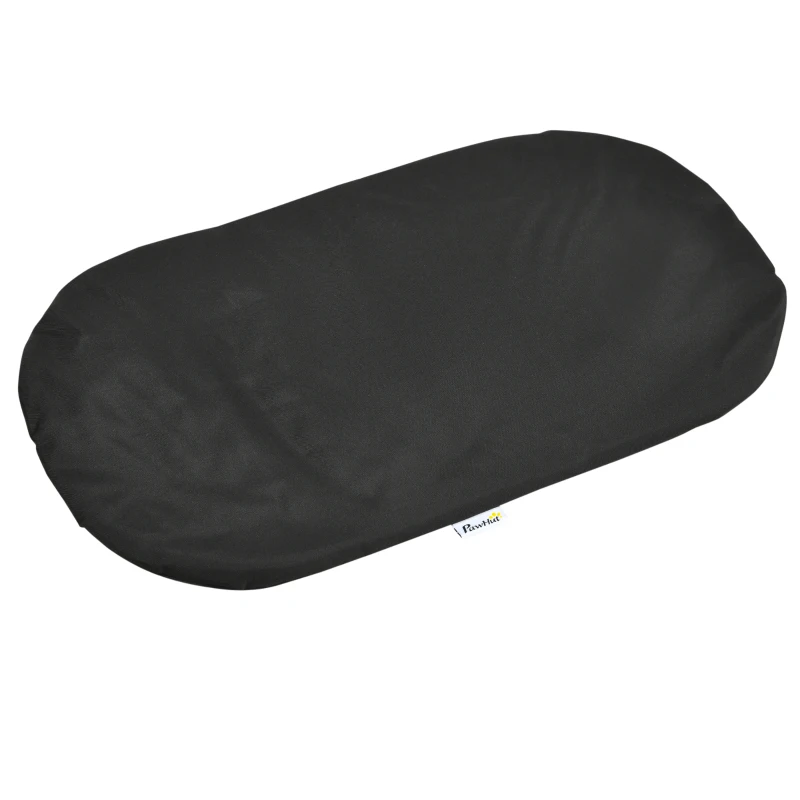 PawHut Hundebuggy Hundewagen bis 10kg klappbar verstellbares Vordach Bodenkorb Kissen Seitentasche 81 cm x 48 cm x 99 cm Grau