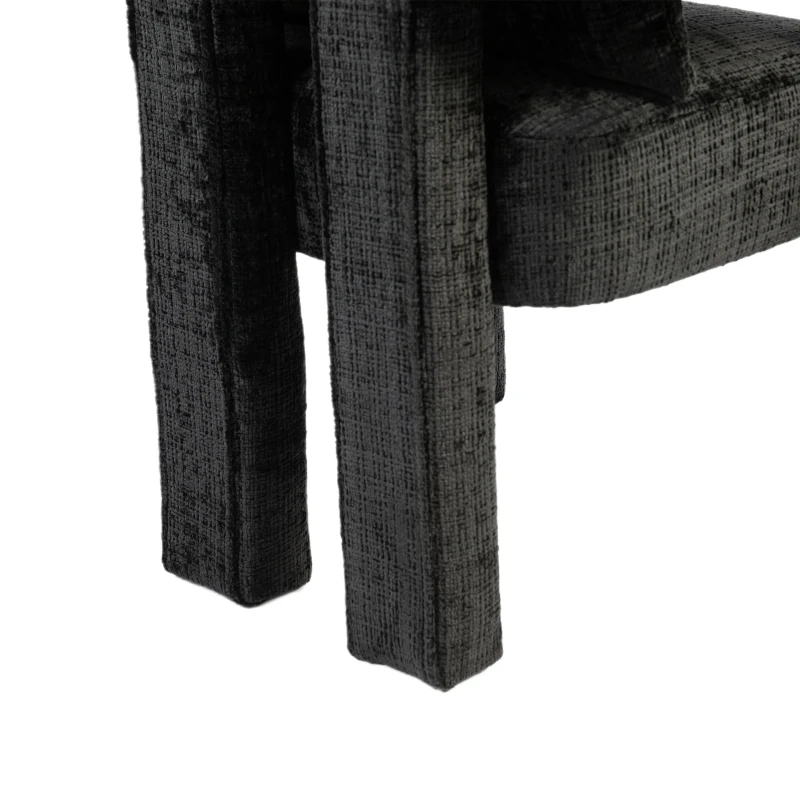 Set of 2 Lounge Chair with Hollow Armrest, Comfortable Cushions and Pillows, Occasional Accent Armchair for Sitting Room, 60x44x65 cm, Black