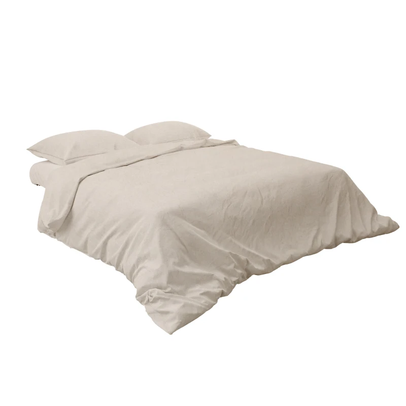 HOMCOM Schlafsofa 2er-Sofa Samtsofa, Schlaffunktion, inkl. 2 Kissen, Samtoptik, Natur + Beige + Schwarz(m-11)