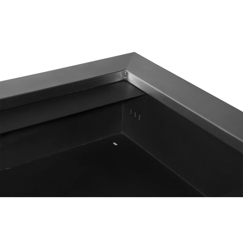 HOMCOM Camino a Bioetanolo da Parete Realizzato in Acciaio Inox con 2 Bruciatori 0.9LT 110 x 54 x 14cm