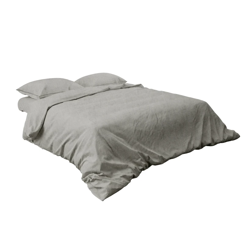 HOMCOM Schlafsofa, Gästebett, 3-fach verstellbare Rückenlehne, Leinenoptik, bis 120 kg, 141 x 90 x 81 cm, Grau(m-11)