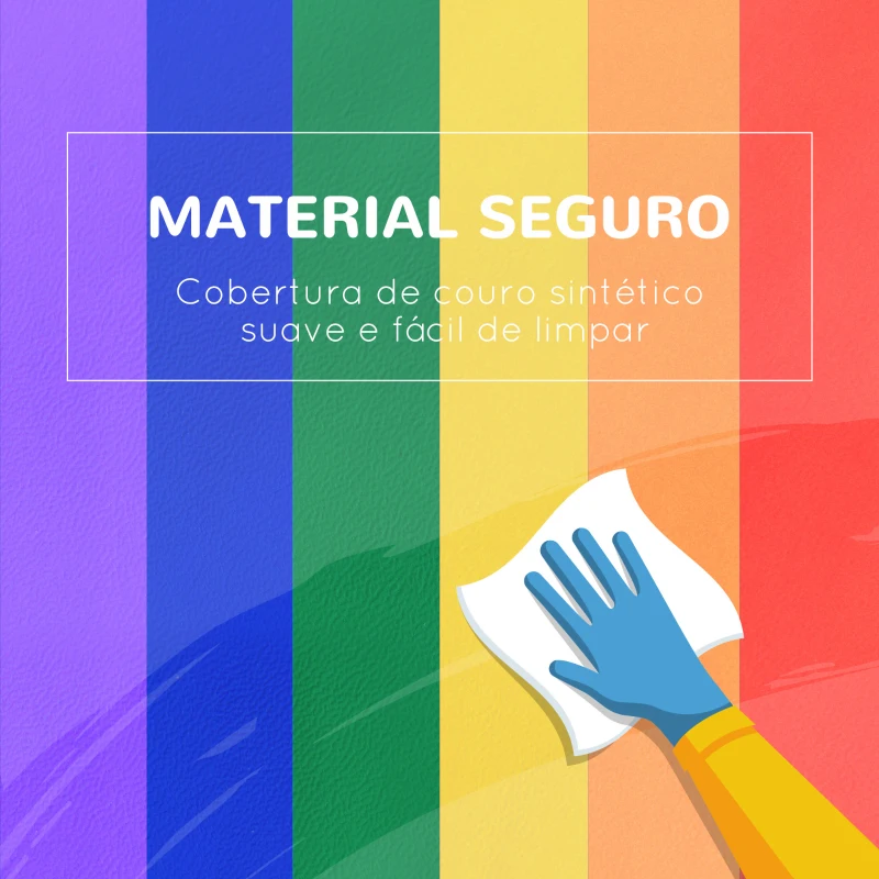 HOMCOM Conjunto de 12 Blocos Psicomotricidade para Crianças Blocos de Construção Brinquedo para Aprendizagem Multicor