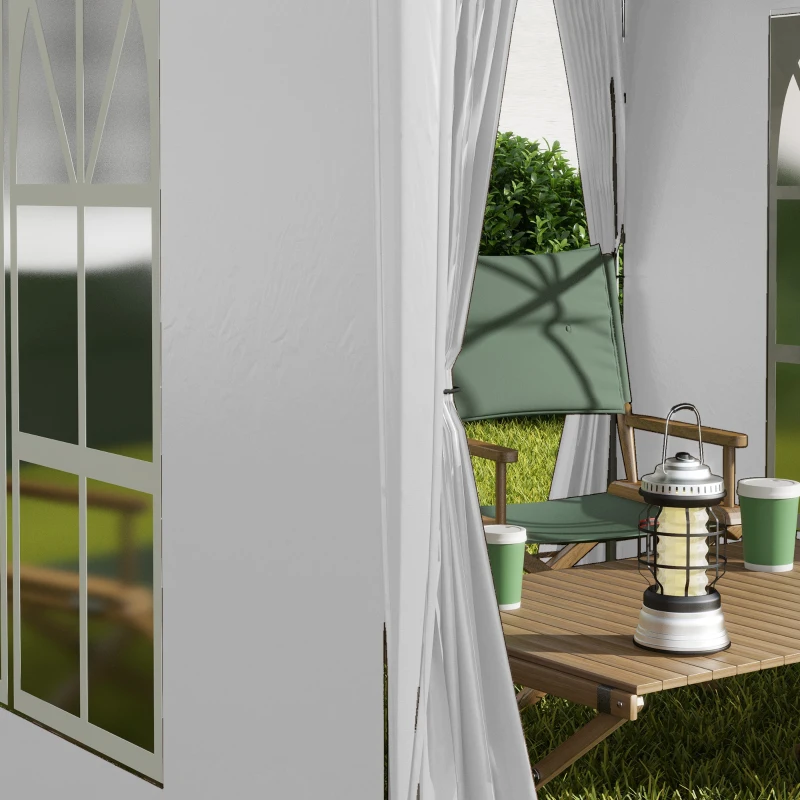 Outsunny Pop Up Gazebo Canopy, size (2 x2m)-White(m-8)