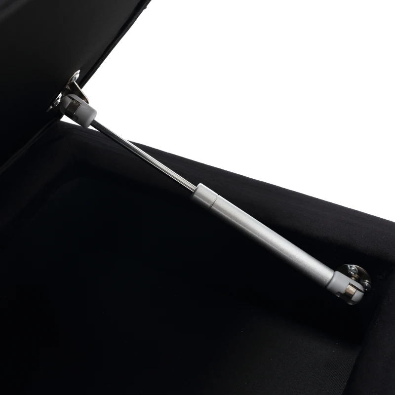 Banc de rangement minimaliste moderne avec pieds en métal doré, banquette coffre en velours rembourré, table de chevet multifonctionnelle facile à monter pour chambre à coucher, salon, hall d'entrée, salle de séjour, Noir