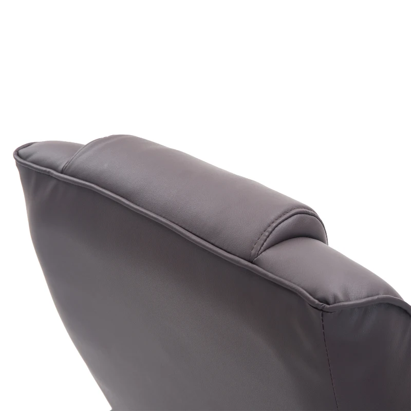 HOMCOM Massagesessel Relaxstoel, inclusief voetenbank, met 10 vibratiepunten en 1 afstandsbediening, 77 cm x 84 cm x 95 cm, bruin