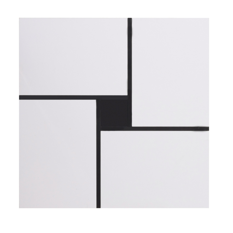 Multifunctional Square Coffee Table with Storage Spaces, High-Gloss Finish, Modern Sofa Table for Living Room, Sitting Room, 70x70x35 cm, White